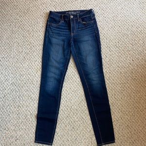 American Eagle High-rise jegging super stretch denim, Size 2 R